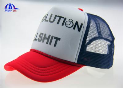 China Polyester Mesh Trucker Caps With 3D Printing for sale