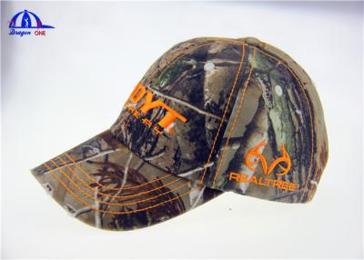 China Large Washed Cotton Camo Baseball Caps / Outdoor Sunshade Cap and Hats for sale