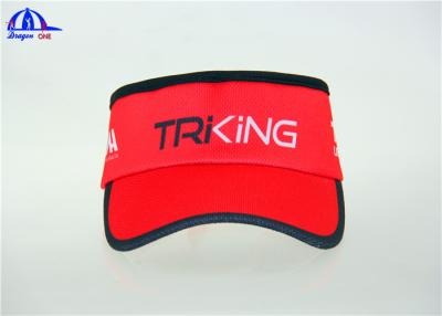 China Summer Sports Wide Brim Sun Visor Hats , Funny Visor Caps with Printing Logo for sale