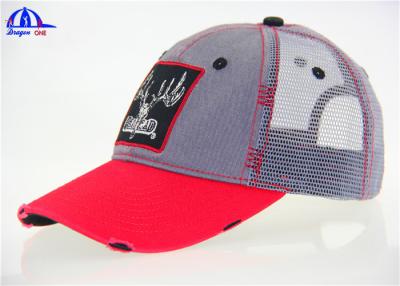 China Fashion wholesale Washing Customize Mesh Trucker Baseball Cap with Cotton And Polyester for sale