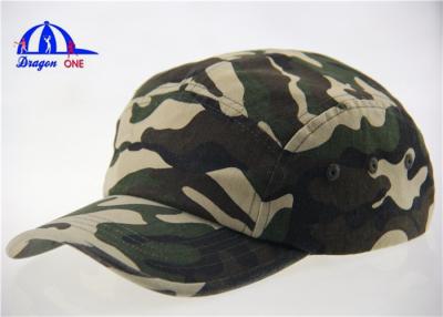 China Camo Baseball Caps With Metal Buckle Back Closure for sale