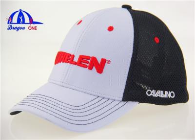 China 3D Embroidery Polyester Ottoman And Mesh Fitted Baseball Caps for Girl and Boy for sale