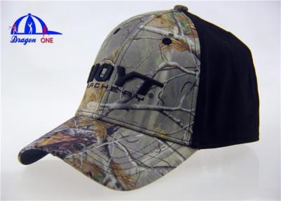 China Adults Cotton Camo Baseball Caps , Fashion Outdoor Sports Baseball Hats for sale