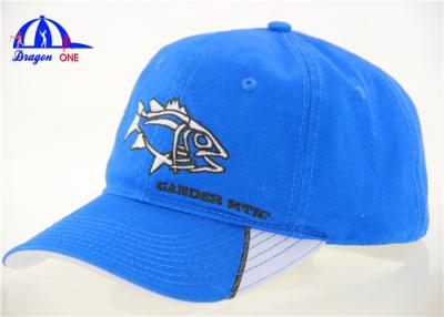 China Embroidered Blue Cotton Washed Baseball Cap for Children / Youth / College for sale