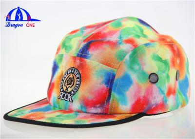 China Lady's Fashion Custom 5 Panel Cam Snapback Cap for sale