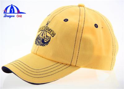 China General Men's and Women's Wash Baseball Cap / Outdoor Sports Hats Yellow for sale