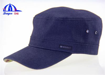 China Cotton Denim Military Baseball Caps , Cool Fitted Youth Baseball Caps for Man for sale