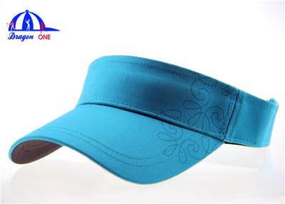 China 70% Cotton 30% Tencel Woven Running Visor With Printed Logo On Front Panel And Visor for sale