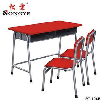 China The modern child's double desk and chair for sale