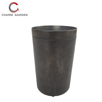 China High Performance Stored Cast Concrete Table Round Fire Pit Gas Tank Cover for sale