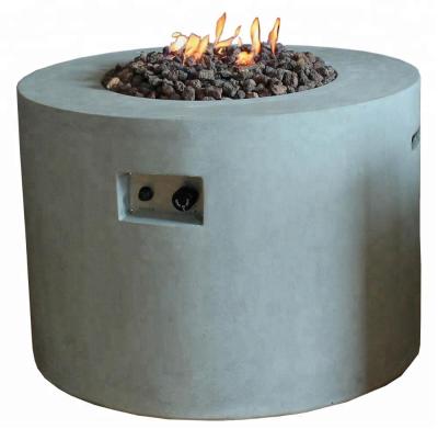 China Stored round outdoor gas fire pits table top in patios for sale