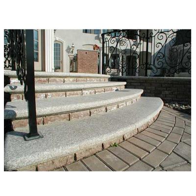 China Outdoor Decoration Natural Granite Flamed Stone Stairs for sale