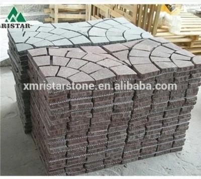 China Outdoor and garden cobblestone paver, granite cobblestone, cubestone with kinds of colors for sale