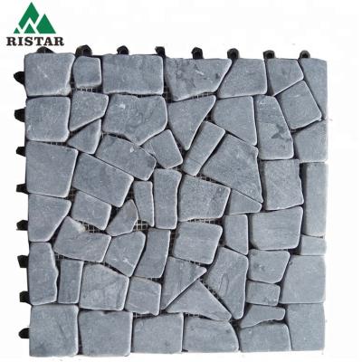 China Outdoor and Garden Paving Interlocking Limestone Deck Tiles for sale