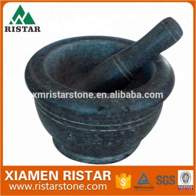 China Kitchen Spice Salt Grinder Big Size Granite Stone Mortar and Pestle for sale