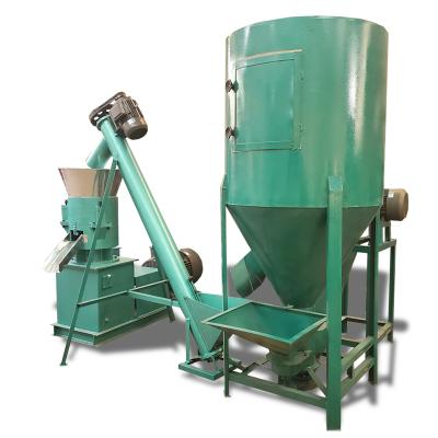 China Make Animal Feed Pellet 1000kg/h Automatic Livestock Feed Pellet Making Machine Line for sale