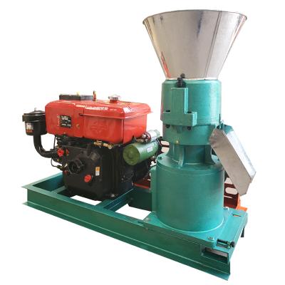 China Make animal feed food cheap and high productivity 12HP diesel engine animal feed processing machines for sale