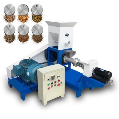 China Make animal feed 22 HP diesel power dog and cat feed processing machines / floating fish feed pellet extruder machine for sale