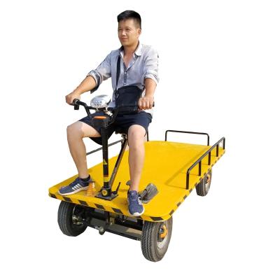 China New Product Electric Cargo Car Cheap Price Electric Cargo Platform Trolley For Workshop Transport for sale