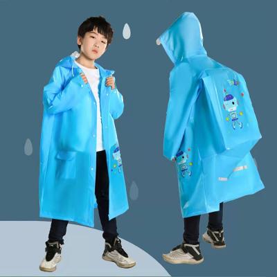 China Wholesale Reusable Bachelor Rainwear Children Rain Coat Waterproof EVA Cute Children Raincoat Cartoon Clothes for sale