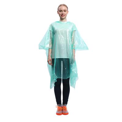 China Wholesale Plastic Portable Disposable Raincoats 100% Rain Coat Adults PE Rain Ponchos Emergency Raincoats /Windproof/Eco-friendly/Durable/Soft With Hood for sale