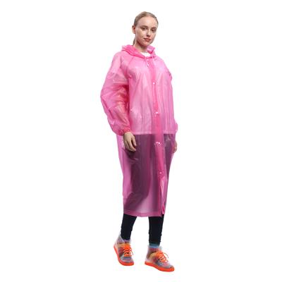 China 100% Long EVA Bachelorette Waterproof Clothing Rain Coat Reusable Adult Rain Coat Unisex Raincoat With Logo for sale