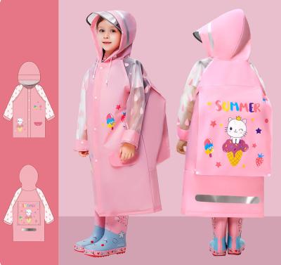 China Children 100% Reusable Raincoats Arrived Kids EVA Stylish Cute Raincoat For Singlet Raincoat Cartoon Clothes 2022 New for sale