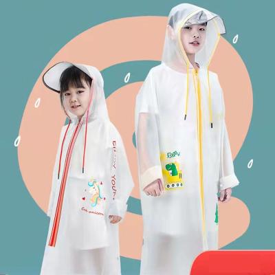 China Plastic Raincoat Single Children Raincoats Cartoon Cute Stylish Reusable Eco-Friendly Raincoats Custom Made TPU Rainwear for sale