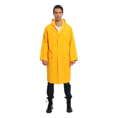 China Wholesale 100% Polyester Adult Raincoat Breathable Reusable Cloth PVC Bachelorette Long Rainwear Waterproof Clothing Raincoat for Men and Women for sale