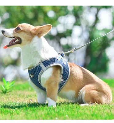 China Wholesale New Style Breathable Dog Leash Vest Style Breathable Dog Honeycomb Chest Personalized Soft Walking Harness for sale