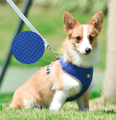 China Reflective Dog Rope Harness Dog Leash Comfortable And Breathable Pet Supplies Personalized Trunk Strap for sale