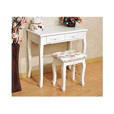 China D1709 MDF Vanity Dresser Chair Mirror Baby Room Furniture Eco-friendly Antique Kids Desk Table Sit Stand Desk for sale