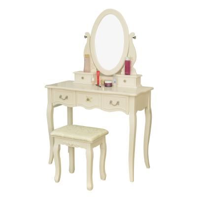 China MDF D1707 Dressing Table Designs Vanity Table Dresser Home Decoration Eco-friendly Furniture Eco-friendly Antique Eco-friendly Mirror for sale