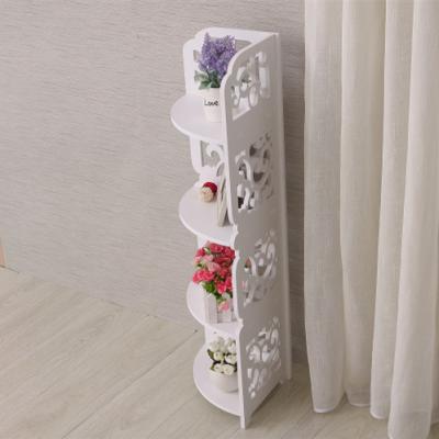 China E0920 Modern Modern Toilet Shelf Storage Bathroom Set Corner Home Chic Wood Design 4 Tier Toilet Shower Cosmetic Furniture Shelf for sale