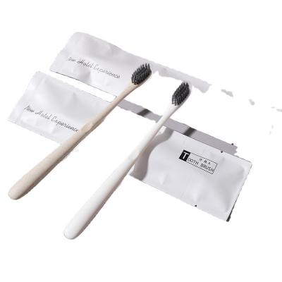 China Luxury/ECO/Economic Hoteltoothbrush Disposable Bamboo Charcoal Toothbrush For Hotel for sale