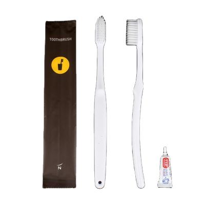 China Luxury/ECO/Economic Nylon Hotel One Time Use Hard Stiffen Plastic Toothbrush for sale