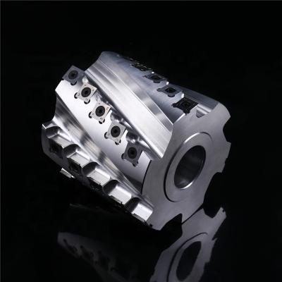 China Carbide Shaper Helical Flatter Cutter Head For Facing With Aluminum Body for sale