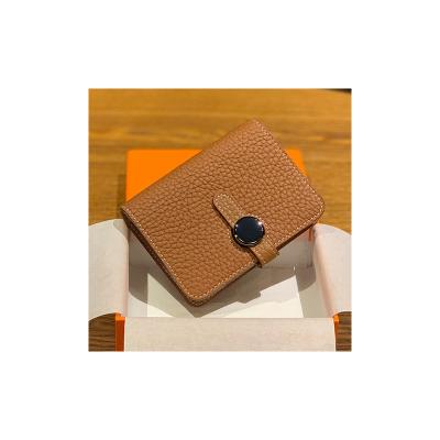 China Premium Cowhide Man Business Card Holder High Quality H Genuine Leather Bag Holder Business Card Holder for sale