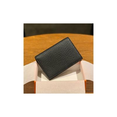 China Wholesale Portable Simple Vintage RFID Blocking Leather Card Can Be Embossed LOGO Credit Card Holder for sale