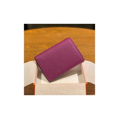 China Factory High Quality Multi Spot H Family Card Position Document Holder Light Cowhide ID Card Holder Bag for sale