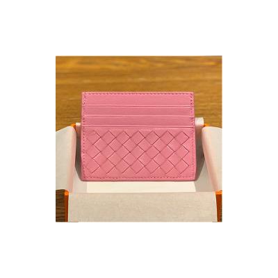 China Outdoor Card Wallet Ultrathin Credit Card Holder With Tracking ID Leather Business Case Slim Card Bag for sale