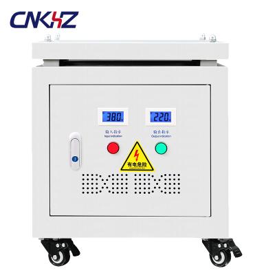 China 50/60Hz New Hot Selling 8kva 10kva 20kva 380v Three Phase to 200V/220v Amplify Three Phase Isolation Step Down Transformer for sale