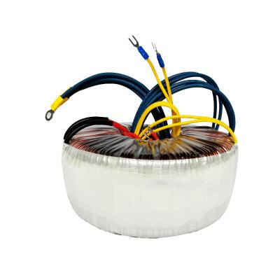 China custom made low frequency 600va pure copper wiring 500va 300va step up and step down dry isolation toroidal transformer for sale