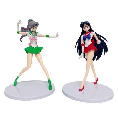 China Custom Cartoon Toy MB Japanese Anime Sailors Moon Action Number 5pcs/set Sailors Moon PVC MODEL Toy Cartoon Toy for sale