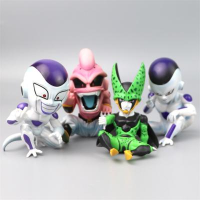 China Hot Selling Cartoon Toy MB1 Style 4 Style Anime Figure Toy PVC 13cm Frieza Cell Shalu Buu Action Number Z Automotive Model Props Decoration for sale