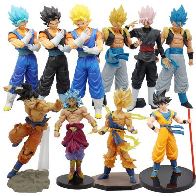 China Popular Dragon Balls PVC Small Flute Action Figure Goku Vegeta Vegetto Gogeta Buu Frieza Hot Selling Anime Action Figure Cartoon Toy MB1 PVC Figure for sale