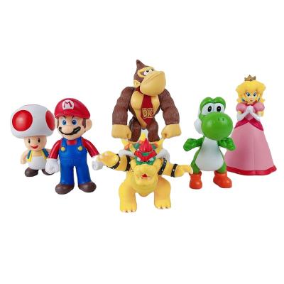 China Wholesale Super Cartoon Toy MB1 Mari Bros PVC Action Number, Plastic Koopa Daisy Yoshi Wario Doll Mario Toy Anime Figure Figurine for sale