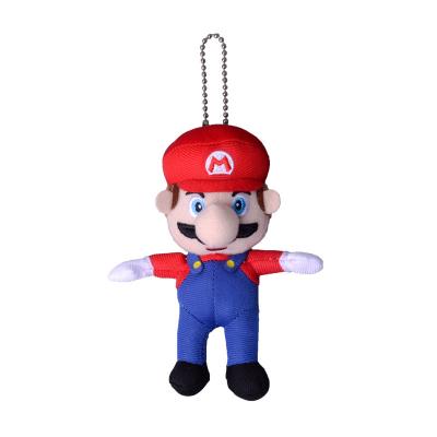 China Toy Super Mario Bros Backpack Pendant Super Mario Plush Keychain Game Anime Mario Cartoon Wholesale Decoration 12cm for sale