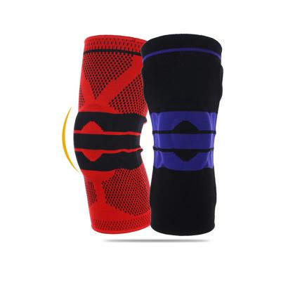 China Breathable Elastic Nylon Knee Brace Silicone Knee Pad Knee Pad Volleyball Unisex 2pcs for sale