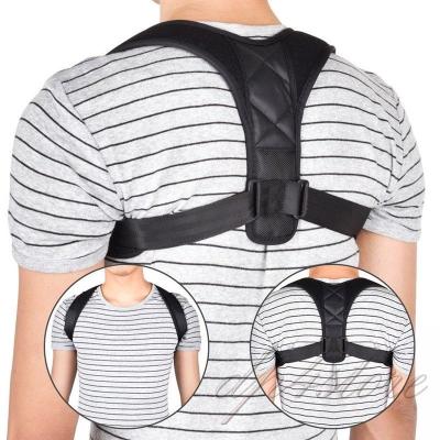 China Universal Back Support Posture Corrector For Shoulder Leather Upper Clavicle Men Women Men Women Brace Postural Correction Belt for sale